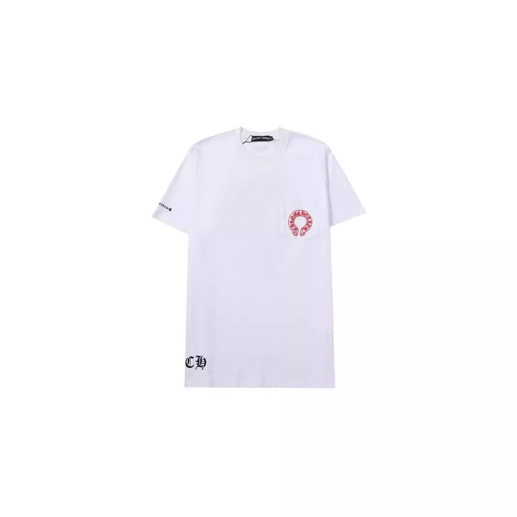 CHH Chrome Heart T Shirts Horseshoe Stacked Cross Short Sleeve T-Shirt