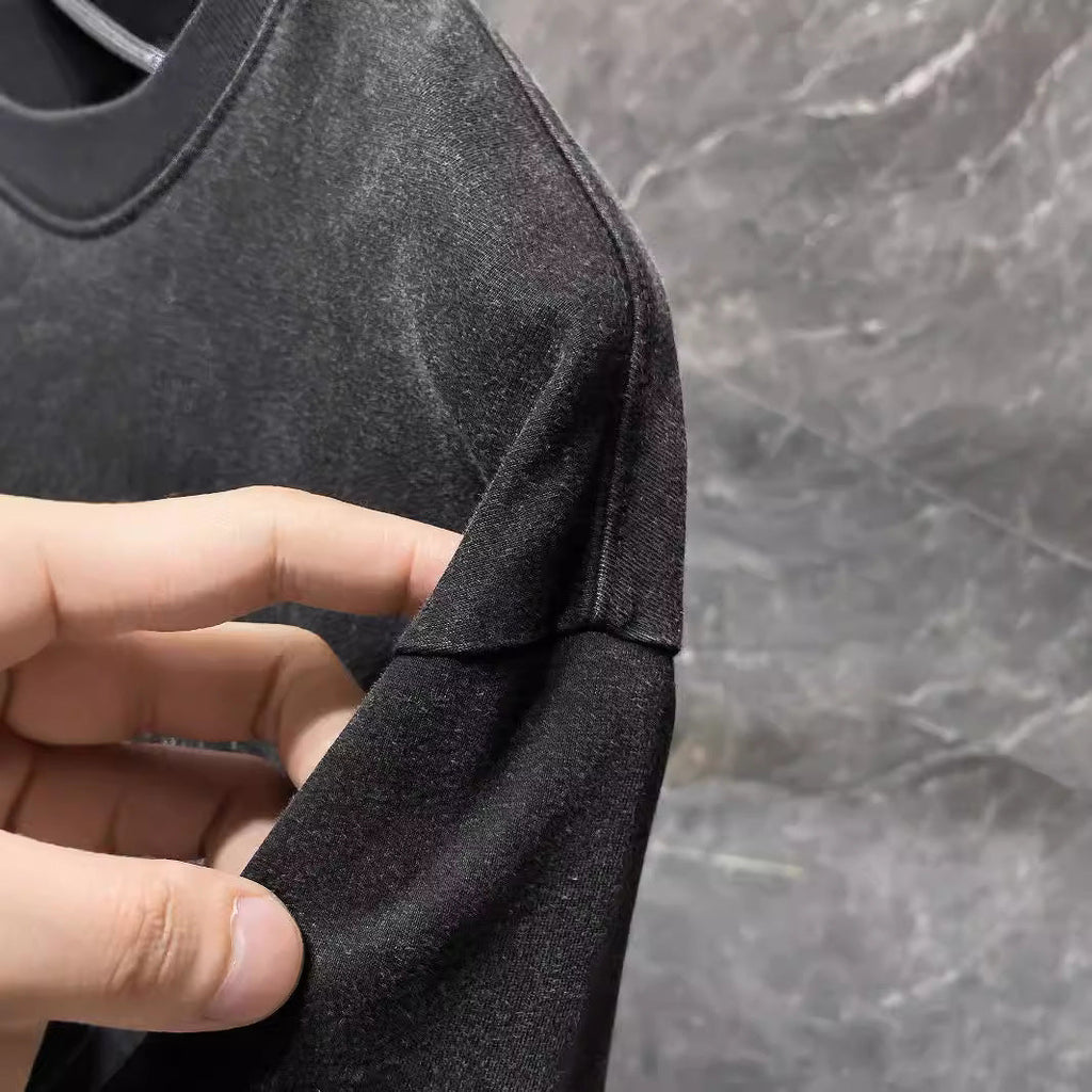 Chrome Heart T Shirts Croix Cross Color Leather Printed Short Sleeve T-Shirt