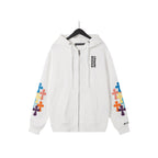 Chrome Heart Hoodie Croix Tires Zip Cardigan Hooded Sweater
