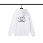 Chrome Heart Hoodie Overlap Phantom Cross Zip Hooded Jacket