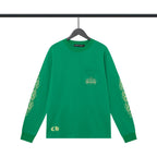 Chrome Heart Hoodie ch Green Phantom Group Cross Letter Print