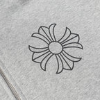 Chrome Heart Hoodie Crowe Hooded Sweater Cardigan Zip Long Sleeve Jacket