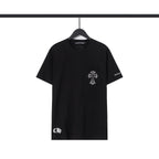 CHH Chrome Heart T Shirts Sanskrit Color Printing Loose Casual Crew Neck Short Sleeve T-Shirt