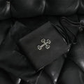 Chrome Heart Leather Bag Flame Cross Leather