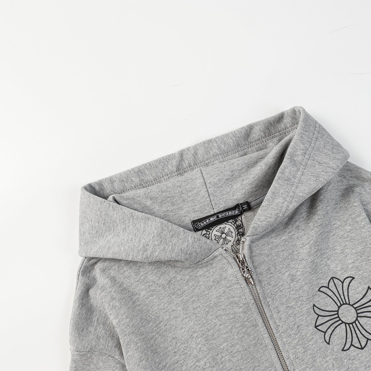 Chrome Heart Hoodie Crowe Hooded Sweater Cardigan Zip Long Sleeve Jacket