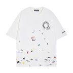 CHH Chrome Heart T Shirts Croix Cross Sanskrit Embroidery Versatile Casual Loose