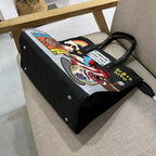 Chrome Heart Leather Bag Embroidery Embroidery Bag Crossbody Tote Bag