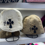 Chrome Heart Beanie Bucket Hat Winter