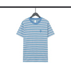 CHH Chrome Heart T Shirts Poison Home Stripe Jacquard Embroidery Short Sleeve Couple T-Shirt