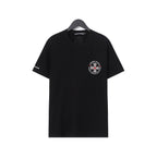 CHH Chrome Heart T Shirts Croix Cross Leather Printed Short Sleeve T-Shirt