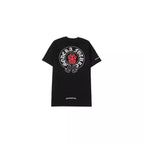 CHH Chrome Heart T Shirts Croix Cross Color Leather Printed Short Sleeve T-Shirt