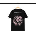 CHH Chrome Heart T Shirts Chrome Hearts Pink Sanskrit Print Short Sleeve T-Shirt