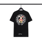 CHH Chrome Heart T Shirts Croix Cross Leather Printed Short Sleeve T-Shirt