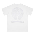 CHH Chrome Heart T Shirts Croix Sanskrit Cross Horseshoe Old T-Shirt