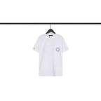 CHH Chrome Heart T Shirts Blue Cross Loose Crew Neck Short Sleeve