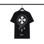 CHH Chrome Heart T Shirts Cross Casual Loose Cotton Crew Neck T-Shirt