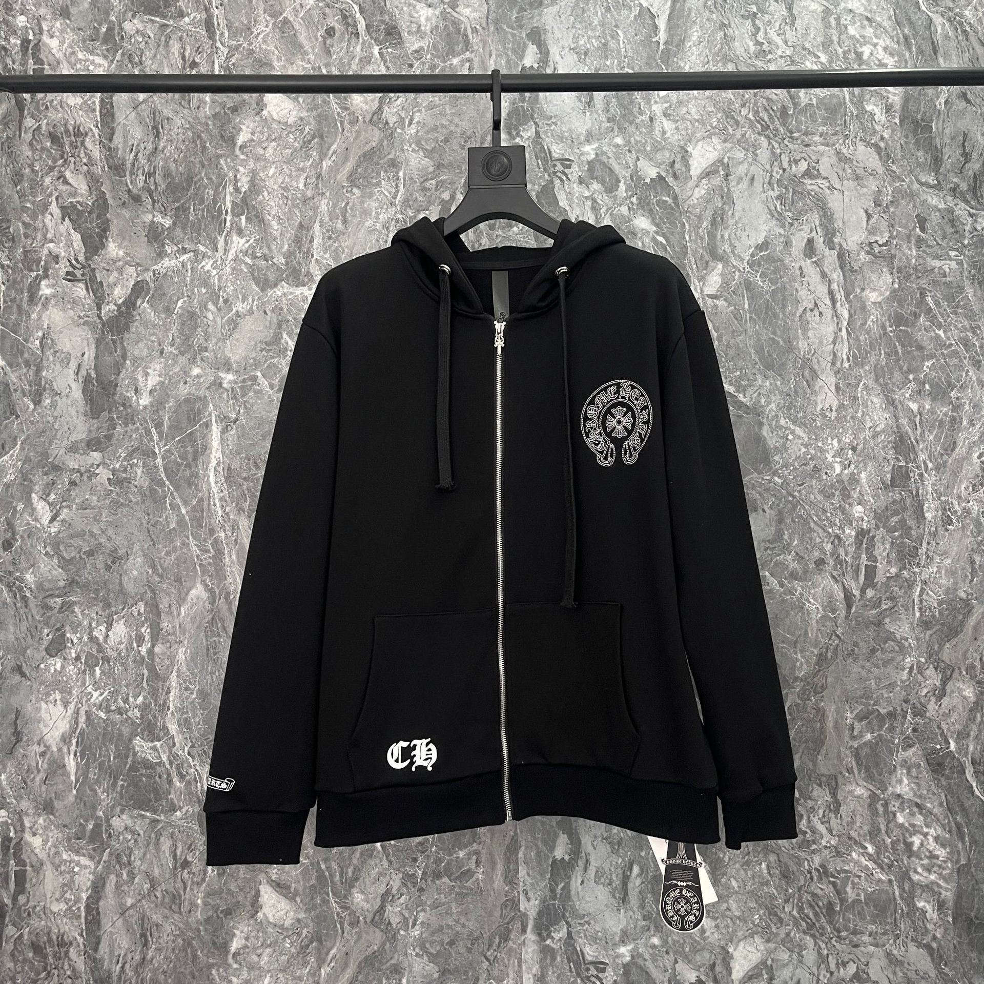 Chrome Heart Hoodie Chrome Hearts Embroidered hooded sweater hoodie