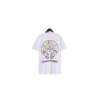 CHH Chrome Heart T Shirts Croix Cross Color Leather Printed Short Sleeve T-Shirt