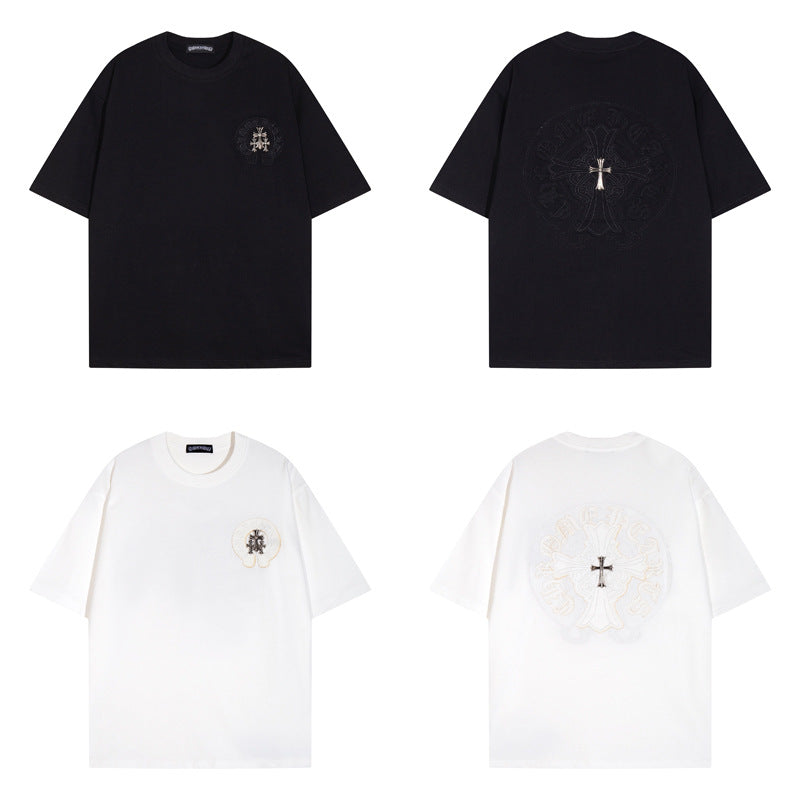 CHH Chrome Heart T Shirts Crowe T-Shirt Summer Short Sleeve Street Hip Hop