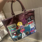 Chrome Heart Leather Bag Tote Bag