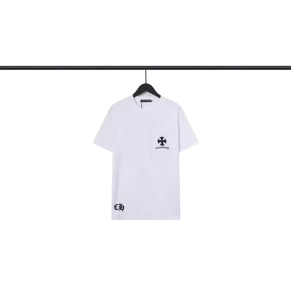 CHH Chrome Heart T Shirts Scroll Heart Gypsy Printed Crew Neck Short Sleeve T-Shirt