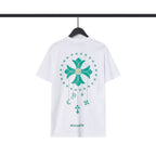 CHH Chrome Heart T Shirts Cross Casual Loose Cotton Crew Neck T-Shirt