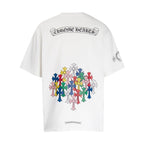 CHH Chrome Heart T Shirts Colorful Cross Flower Arm Short Sleeve