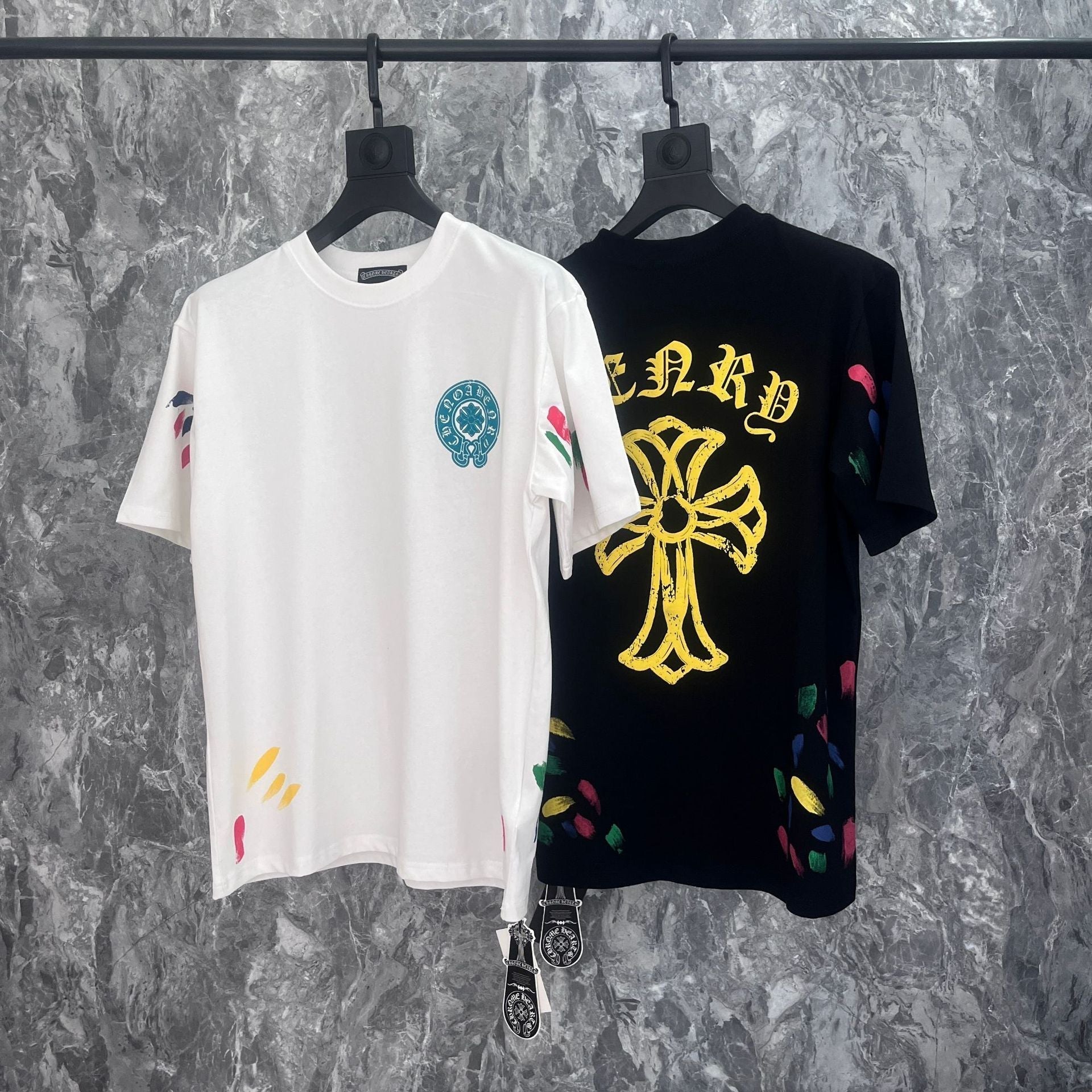 CHH Chrome Heart T Shirts Summer Short Sleeve Street Half Sleeve T-Shirt