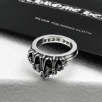 Chrome Heart Ring Crown Ring