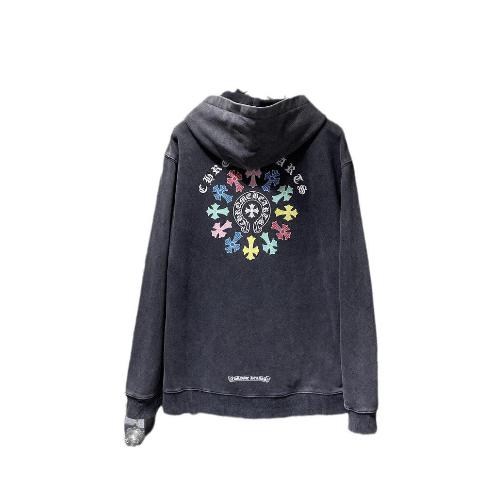 Chrome Heart Hoodie Chrome Heart Chrome cotton terry zipper pullover hooded