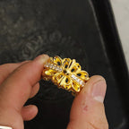 Chrome Heart Ring Cross Trend