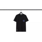 CHH Chrome Heart T Shirts Blue Cross Loose Crew Neck Short Sleeve