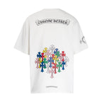 CHH Chrome Heart T Shirts Colorful Cross Flower Arm Short Sleeve