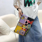 Chrome Heart Leather Bag Embroidered Shoulder Crossbody Bag