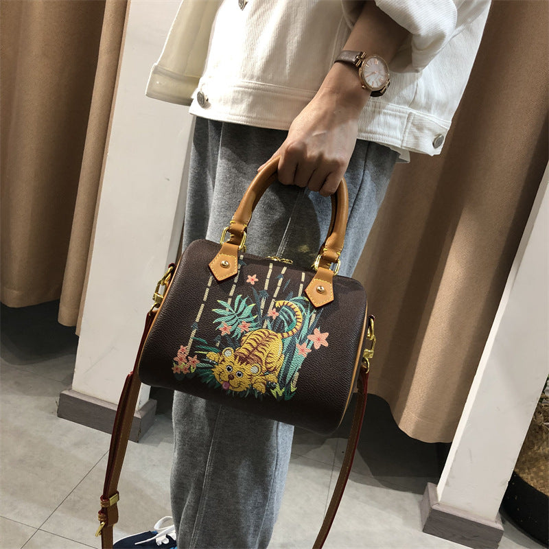 Chrome Heart Leather Bag Shoulder Crossbody Bag