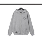 Chrome Heart Hoodie Crowe Hooded Sweater Cardigan Zip Long Sleeve Jacket
