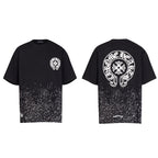 CHH Chrome Heart T Shirts T-shirt sprayed loose cotton short sleeves
