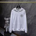 Chrome Heart Hoodie CH Crow Hot Diamond Hand Button Casual Hooded Sweater