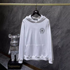 Chrome Heart Hoodie CH Crow Hot Diamond Hand Button Casual Hooded Sweater