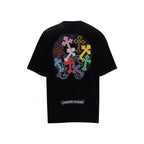 CHH Chrome Heart T Shirts Sanskrit Rainbow Cross Foam Short Sleeve T-Shirt