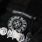 Chrome Heart Hoodie Chrome Heart Sanskrit embroidered hooded sweater