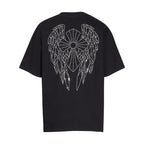 CHH Chrome Heart T Shirts T-Shirt Hot Diamond Angel Wings Cross Cotton Short Sleeve