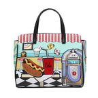 Chrome Heart Leather Bag Heavy Industry Handmade Embroidered Bag Shoulder Crossbody Bag