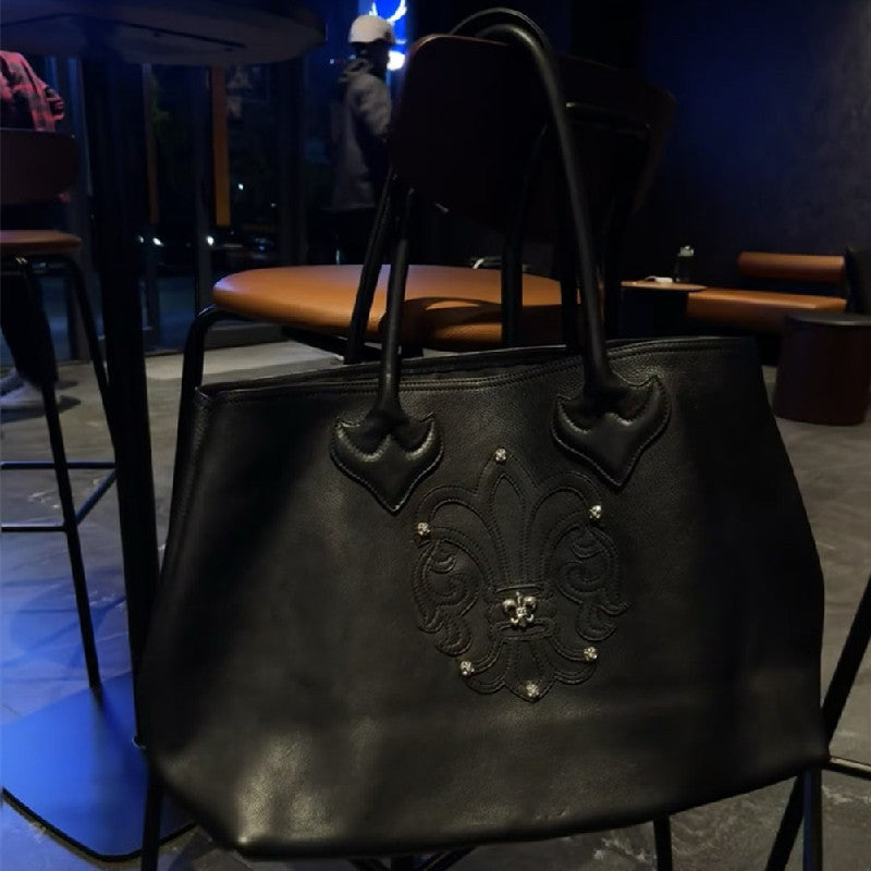 Chrome Heart Leather Bag Tote Shoulder Bag
