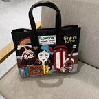 Chrome Heart Leather Bag Embroidery Embroidery Bag Crossbody Tote Bag