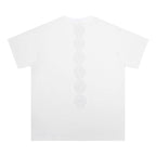 CHH Chrome Heart T Shirts Crowe Cross Print Short Sleeve T-Shirt Loose