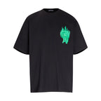 CHH Chrome Heart T Shirts Croix Flame Sanskrit Embroidery Printed T-Shirt Fashion Short Sleeve