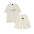 FW24 STATE T-Shirt / Shorts / Set -  Milky White