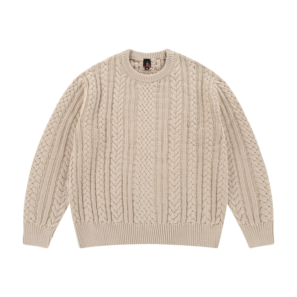 "Jazz" cable knit beige