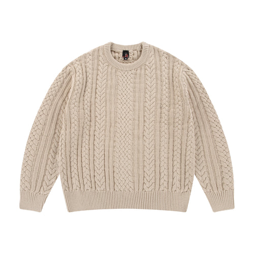 "Jazz" cable knit beige
